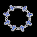 Iced cross bracelet